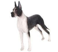 ULTECHNOVO Realistic Great Dane Dog Model Solid Lifelike Simulation Puppy Sculpture Animal Figurine Home Decor Accent for Pet Lovers