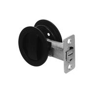ULTECHNOVO Recessed Sliding Door Latch Lock Keyless Privacy Handle for Bathroom Bedroom Security with Hidden Design and Construction