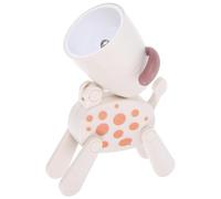 ULTECHNOVO Rechargeable Cartoon Dog Mini LED Night Light Foldable Table Lamp for Bedroom Bedside, Portable Cordless Room Night Light in Beige