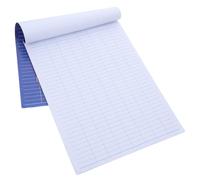 ULTECHNOVO Record Book Journal Financial Tracking Detailed Log Sheets Blue Paper Sl esign Simple Elegant Stylish Warehouse School Budget Planner Organizer for Record Keeping