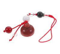 ULTECHNOVO Red Jade Lotus Pod Phone Charm with Wrist Strap Vintage Chic | Gold Jade and Watermelon Crystal Details, Aventurine Accents, Decorative Hanging Accessory for Phone and Car Key Random Color