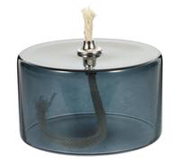 ULTECHNOVO Refillable Clear Glass Oil Lamp Unscented Candles for Fine Dining | Restaurants or Home Cotton Wick Included