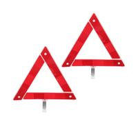 ULTECHNOVO Reflective Triangle Safety Warning Triangles the Car with Foldable Design 2pcs Quick Installation and Car Warning Sign Plastic for Vehicles for Roadside Emergencies