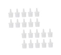 ULTECHNOVO Replacement Eyelash Grafting Bottle Plug Caps 50pcs Small Plastic Glue Bottle Tips for Lash Extension Tools, Seal Closure for Precision Glue Dispensing in Beauty Salons