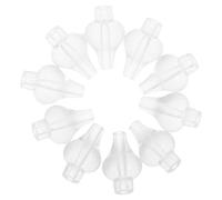 ULTECHNOVO Replacement with Nasal Irrigator for Silicone Tip 10pcs Hygienic Round Soft Tip , Nose Syringe Head Accessory and Nasal Rinse
