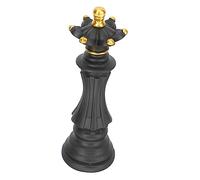 ULTECHNOVO Resin Chess Sculpture Decorative Status for Cabinet Desktop Office Home Decor Housewarming Gift Black Queen Model