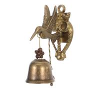ULTECHNOVO Retro Animal Wind Chimes Hummingbird Metal Wall Decor Wind Bell Hanging Decoration Animal Handmade Doorbell Vintage Doorbell Bell Copper