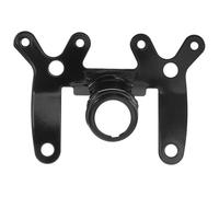 ULTECHNOVO Retro Motorcycle Speedometer Bracket Black Universal Voltmeter Mounting Holder Odometer Support for Motorbike Accessories