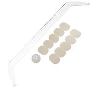 ULTECHNOVO Reusable Acrylic Eyebrow Shaping Ruler for Precise Symmetry Transparent Brow Measurement Tool with Ink Marking for Salon and Freelance Artists Portable Curved Mapping Template for