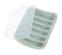 ULTECHNOVO Reusable Sausage Mold Hot Dog Mold Silicone for Baking and Cooking Food-Grade Green with Lid Sweets Suitable for Food and Homemade Sausages
