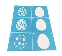 ULTECHNOVO Reusable Silk Screen Stencil Mesh Transfer Adhesive Backing for DIY Crafts Drawing, Blue Gauze Material, Creative Pattern Design to Creativity and Hands-on Ability