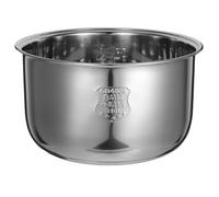 ULTECHNOVO Rice Cooker Sturdy Inner Pot 4l Stainless Steel Replacement with Zero Coating Design and Silver Electric Cooker Liner Universal Compatibility