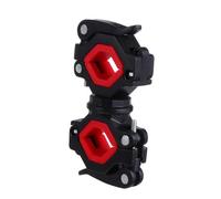 ULTECHNOVO Rotatable Front Lamp Holder Bike Flashlight Mount Cycling Light Bracket for Handlebar Installation Compatible with Various Bikes Red
