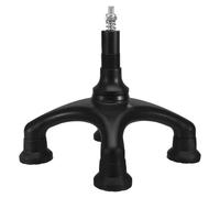 ULTECHNOVO Rotatable Quad Tip Walking Cane Foot Pad for Seniors and Elderly, Black Abs and Iron Four-Point Support Base with Easy Installation, Non-Slip Cane Foot Replacement for Outdoor Use