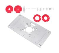 ULTECHNOVO Router Insert Plate Made of Sturdy Aluminum Alloy for Woodworking Trimming Machine with Accurate Drilling and Milling Functions, for Home DIY Carpentry Projects