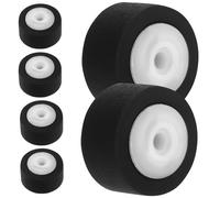 ULTECHNOVO Rubber Pinch Rollers 6pcs for Cassette Tape Recorder and Radio Player Repair with Compact Pulley Bearing Wheels