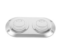ULTECHNOVO Rv Air Conditioner Outlet Vent Silver Gray Noise Reducing Center Air Conditioning Vent for Bus Boat Yacht with Even Airflow Distribution and Easy to Clean Design