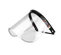 ULTECHNOVO Safety Visor for Hard Hat Attachment - Clear PVC Protective Mask with Aluminium Frame, Anti-Splash Full Cover for Grinding, Chainsaw, Strimming and Construction Work, 9.63x7.66in