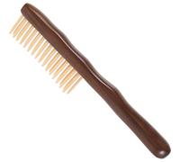 ULTECHNOVO Sandalwood Comb Relieves Headache Double-row Teeth Hair Comb for Women with Skin-friendly Synthetic Material Practical Hairdressing Accessory
