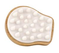ULTECHNOVO Scalp Massager for Head Washing and Daily Use Shampoo Brush Bamboo and TPR Comfortable to Use Hair Scalp Scrubber Massaging Brush for Thick Hair