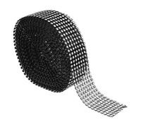 ULTECHNOVO Self Adhesive Rhinestone Ribbon Roll Cuttable Multi-Function Craft Trim Super Glittering Black Rhinestone Strip for Craft Trim for Party and Holidays Decoration