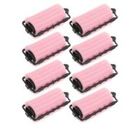 ULTECHNOVO Self-Holding Sponge Hair Curlers 8Pcs Soft Foam Rollers for Small and Jumbo Styles Suitable for Salon and Home Use with Comfortable Bang Clips