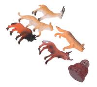 ULTECHNOVO Set of 6 Realistic African Animal Figures Miniature Pvc Models for DIY Farm and Jungle Decor Small Animal Figurines for Home or Office Decoration