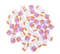 ULTECHNOVO Sewing Fasteners Wooden Buttons 100Pcs Coffee Cup Design White Base Cup Shape for DIY Handcraft and Dressmaking Accessories