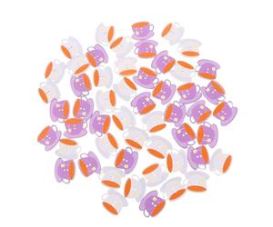 ULTECHNOVO Sewing Fasteners Wooden Buttons 100Pcs Coffee Cup Design White Base Cup Shape for DIY Handcraft and Dressmaking Accessories