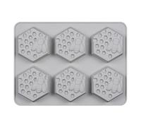 ULTECHNOVO Silicone Bee Honeycomb Mold for Candy Baking Pan DIY Handmade Soap Mold for Ice Cube Moulding and Silicone Tray Crafts Random Color