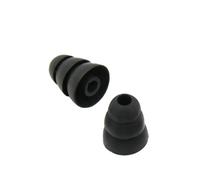 ULTECHNOVO Silicone Earbuds - 1 Pairs Silicone Earbud Tips - Replacement Earbuds with Three Flanges for Noise Reduce (Black)