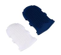 ULTECHNOVO Silicone Exfoliating Glove Dual-Sided Face Mitt 2Pcs for Gentle Bath Massage and Universal Skin Care