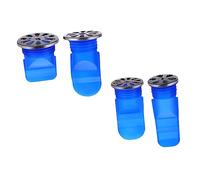 ULTECHNOVO Silicone Floor Drain Core 4-Pack Anti-Odor Bathroom Drain Stopper Shower Odour Trap and Backflow Preventer for Kitchen and Bathroom