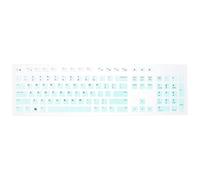 ULTECHNOVO Silicone Keyboard Protective Film Thin Keyboard Skin Cover Compatible with Wired Keyboards for Keycaps and Protection