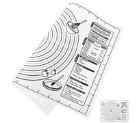 ULTECHNOVO Silicone Kneading Mat Nonstick Dough Rolling Pad with Measurement 40x29.5cm Thickened Baking Mat for Bread Making and Pastry Kitchen Accessories