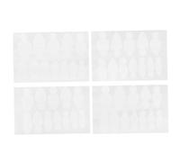 ULTECHNOVO Silicone Nail Forms Stickers for French Tip Manicure Self-adhesive Nail Design Tools with 4 Sheets to Fit Different Sizes for Daily Using and DIY Art