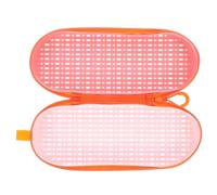 ULTECHNOVO Silicone Swim Goggle Case with Drain Hole and Zip Closure | Drop Proof Design, Fits Most Goggles and Nose Clips, for Swim Training and Everyday Use