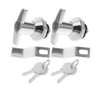 ULTECHNOVO Silver Cabinet Lock with Key for Electric Box and Safe Box Aluminium Alloy Sturdy Door Lock with Effortless Operation Suitable for Home and Office Use