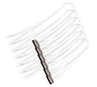 ULTECHNOVO Silver Hair Tinsel Extensions with Removable Mini Clips Sparkling Glitter Hair Accessory for Festival and Party Lightweight and Sturdy