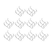 ULTECHNOVO Silver Iron Binding Easy to Use for Additional Security with Lock 10pcs Writing Notebook for Loose Leaf Notebooks for and Memo Filing