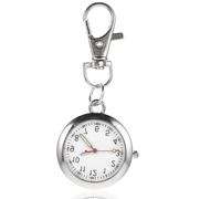 ULTECHNOVO Silver Key Chain Watch for Exam Time, Pocket Hanging Keychain | Alloy Build, Clip-on Convenience, Smooth Finish, for Keys and Lanyards, Included Random Color