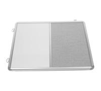 ULTECHNOVO Silver Wall Mounted Pin Board with Lint Surface and Aluminium Alloy Frame, Holds Reminders and Menus, for Home Or Classroom Display and Organisation