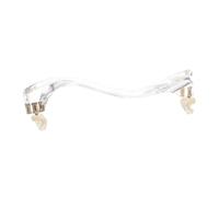 ULTECHNOVO Simple and Practical Violin Shoulder Rest Acrylic and Latex Shoulder Pad White for Support and Reduced Back Pressure, Easy-to-use Instrument Accessory for Violin Players