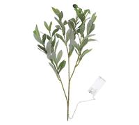 ULTECHNOVO Simulated Olive Leaf Night Light for Indoor Decor Faux Branches Artificial Greenery for Home Decoration