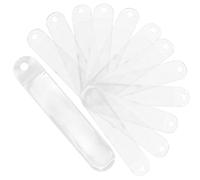 ULTECHNOVO Single Pen Sleeve Clear Plastic Pencil Bag for Fountain Pen Ballpoint Holder School Office Stationery Organizer