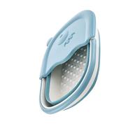 ULTECHNOVO Sky Blue Folding Foot Soak Basin Lid Collapsible Foot Bath Tub for Living Room and Small Bathrooms Space Saving Design