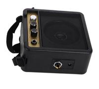 ULTECHNOVO Small Bass Amp Mini Amplifier Guitar High Fidelity Sound Versatile Connectivity Plastic Metal Portable Guitar Practice for Musicians Beginners