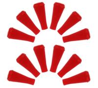 ULTECHNOVO Soft Rubber Arrowheads Made from Sturdy Rubber 12pcs for Archery Practice, Reusable and Easy Replacement Tips Red Colored Suitable for Costumes and Home Archery Training