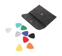 ULTECHNOVO Soft Wool Felt Ukulele Picks Set with Round Pick Holder Heart-shaped Plectrums for Acoustic Bass Guitar Gentle Touch Reduces Finger Fatigue for Practice and Performance
