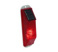 ULTECHNOVO Solar Warning Light Waterproof Red Yellow Flashing Signal Lamp for Fencing for Outdoor Safety and Visibility